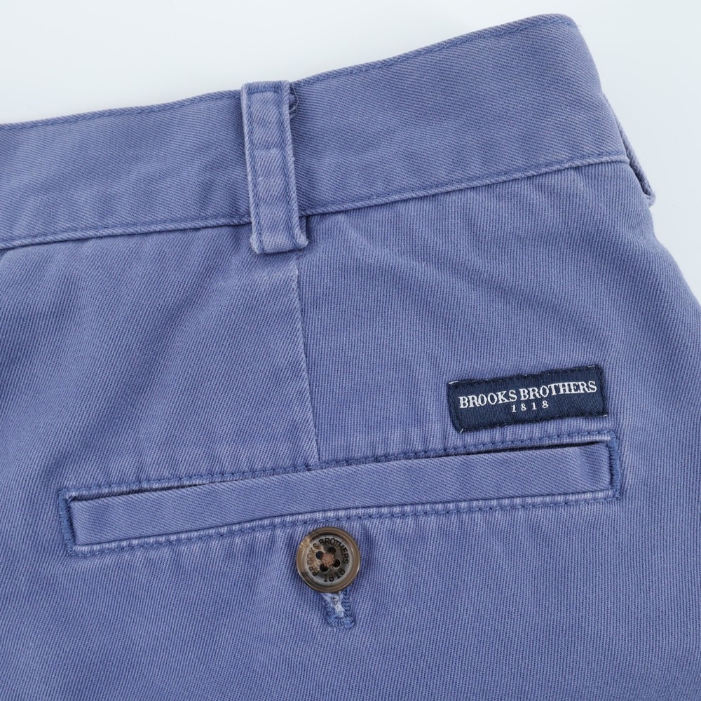 Brooks Brothers Clark Chinos Pants Mens 35x29 Blue Cotton Blend Casual‎